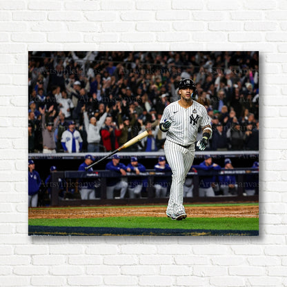 Gleyber Torres Yankees World Series canvas print