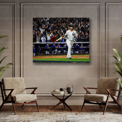Gleyber Torres collector baseball canvas