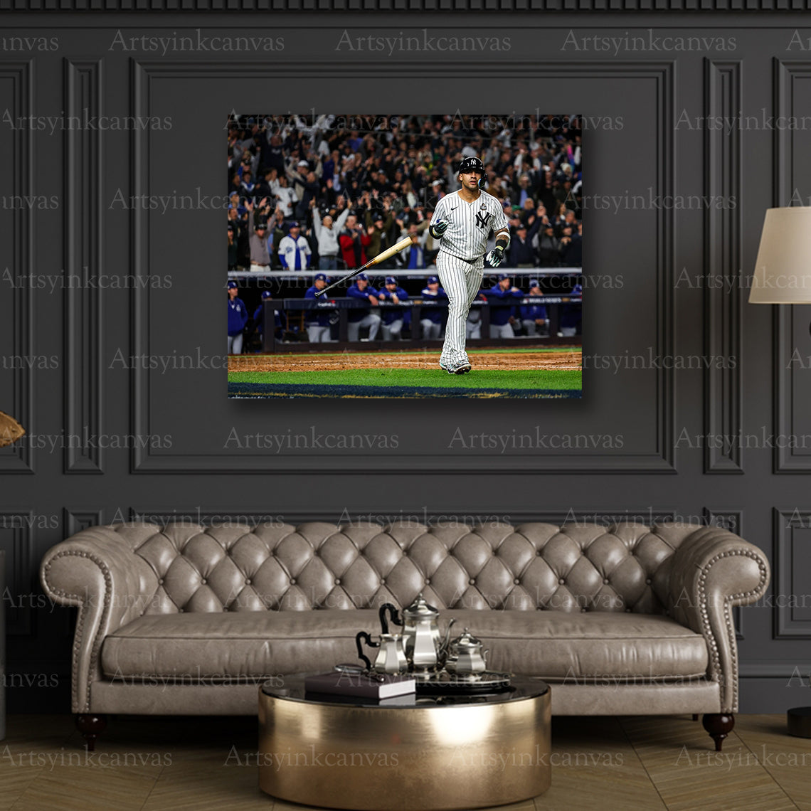 Premium Gleyber Torres Yankees postseason canvas art
