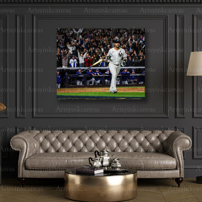 Premium Gleyber Torres Yankees postseason canvas art