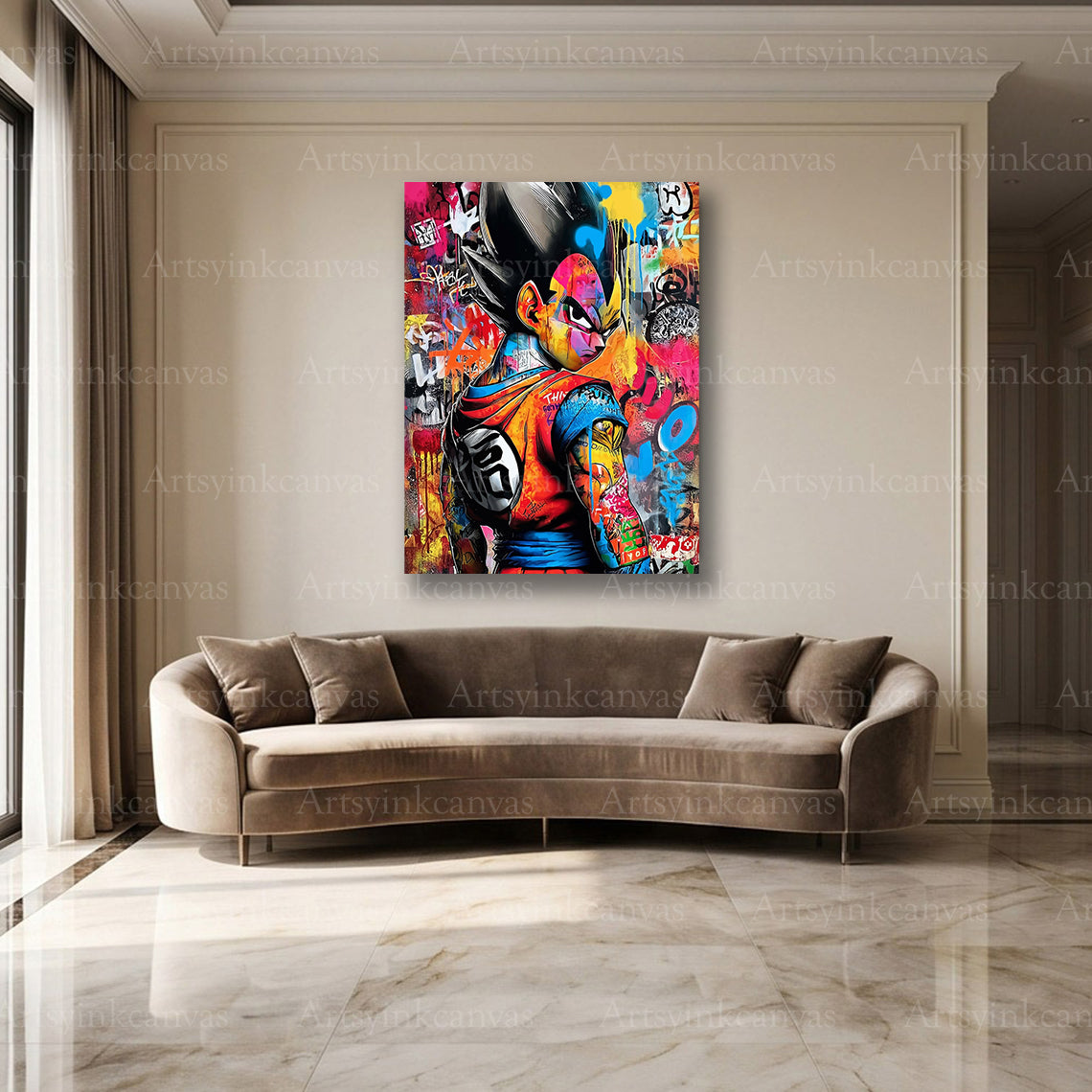 Son Goku street warrior wall decor