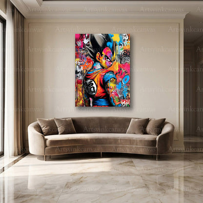 Son Goku street warrior wall decor