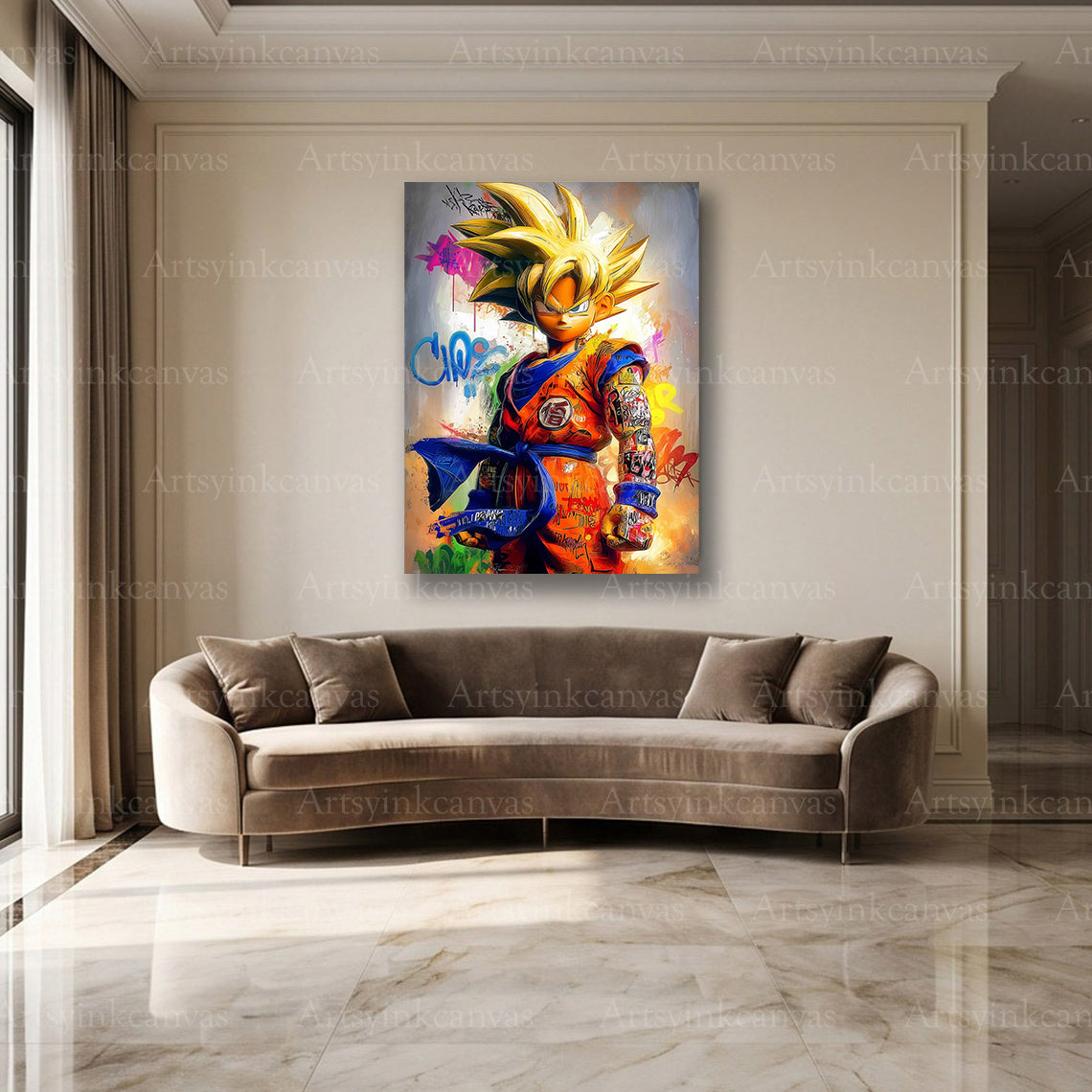 Goku Dragon Ball urban warrior wall decor