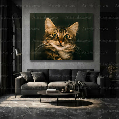 Stylish cat home decoration with soft tones