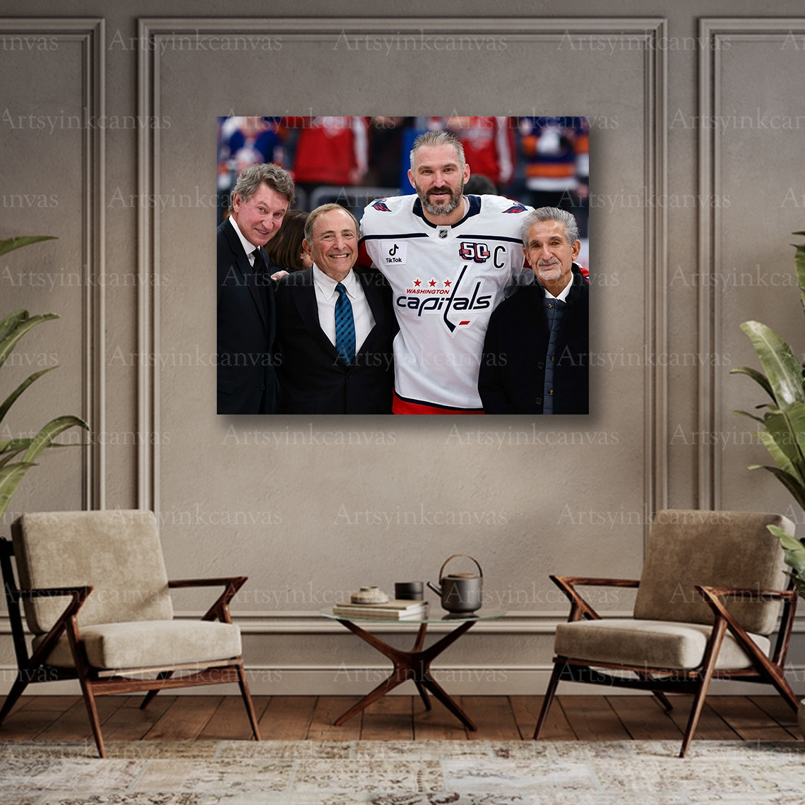 Alex Ovechkin record-breaking collector canvas art