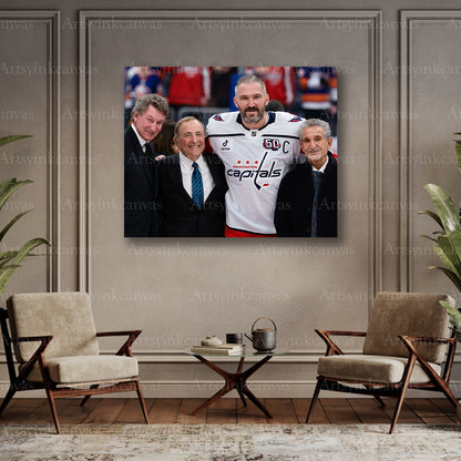 Alex Ovechkin record-breaking collector canvas art