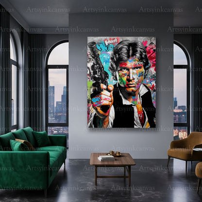 Star Wars Han Solo urban canvas wall art