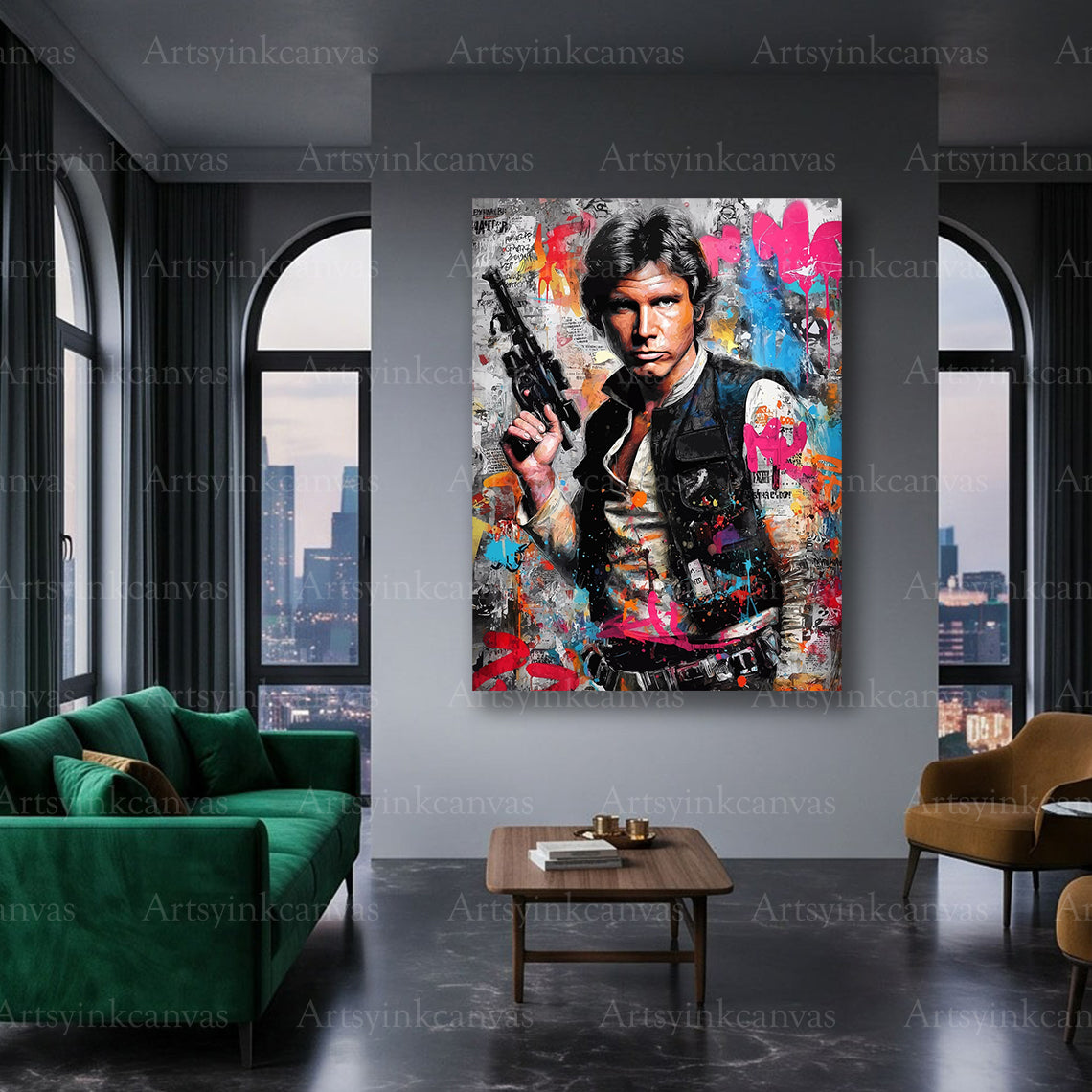 Han Solo character canvas art