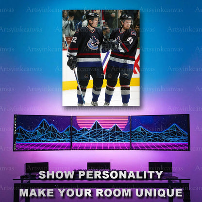 Henrik and Daniel Sedin rookie artwork