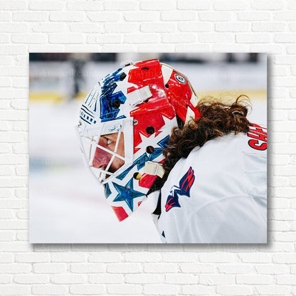 Hunter Shepard Washington Capitals goalie canvas print