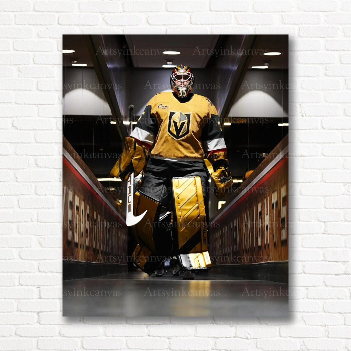 Ilya Samsonov pregame tunnel walk canvas print