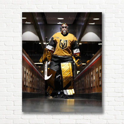 Ilya Samsonov pregame tunnel walk canvas print