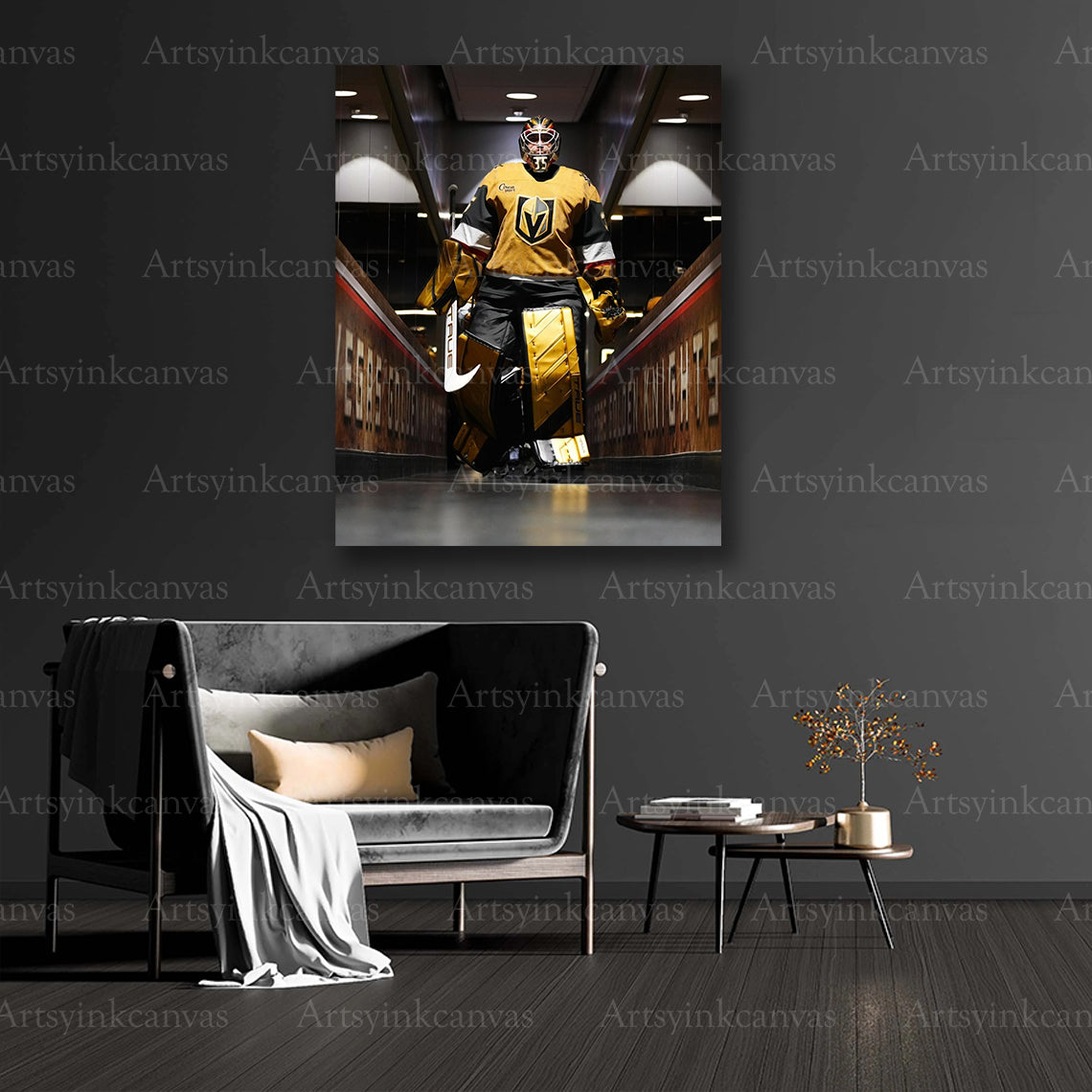 Vegas Golden Knights goalie collector canvas art
