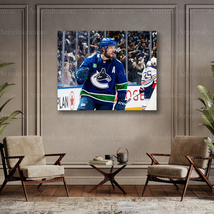 JT Miller collector hockey canvas art