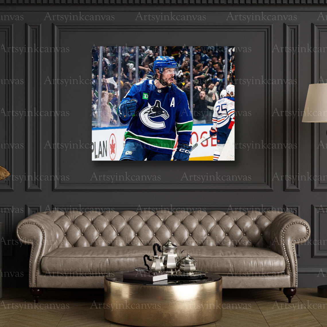 Premium JT Miller Canucks playoff canvas print