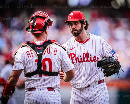 J.T. Realmuto and Jordan Romano canvas wall art