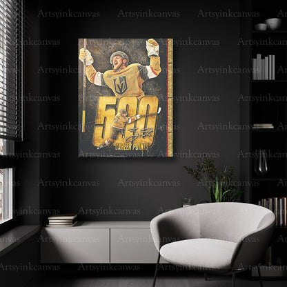 Vegas Golden Knights career milestone wall decor