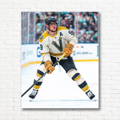 Jack Eichel stickhandling canvas print