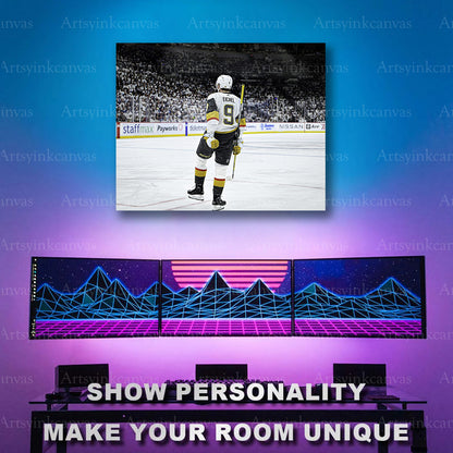 Jack Eichel scoring celebration artwork