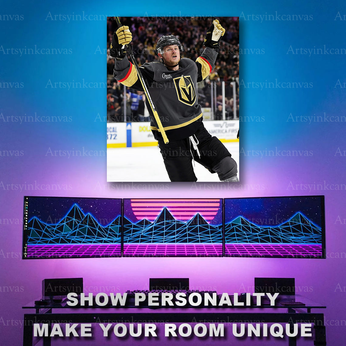 Vegas Golden Knights Jack Eichel artwork