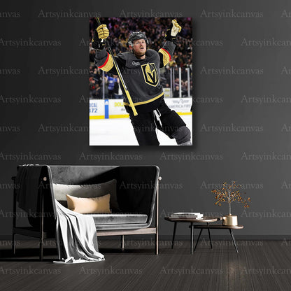 Golden Knights collector hockey canvas art
