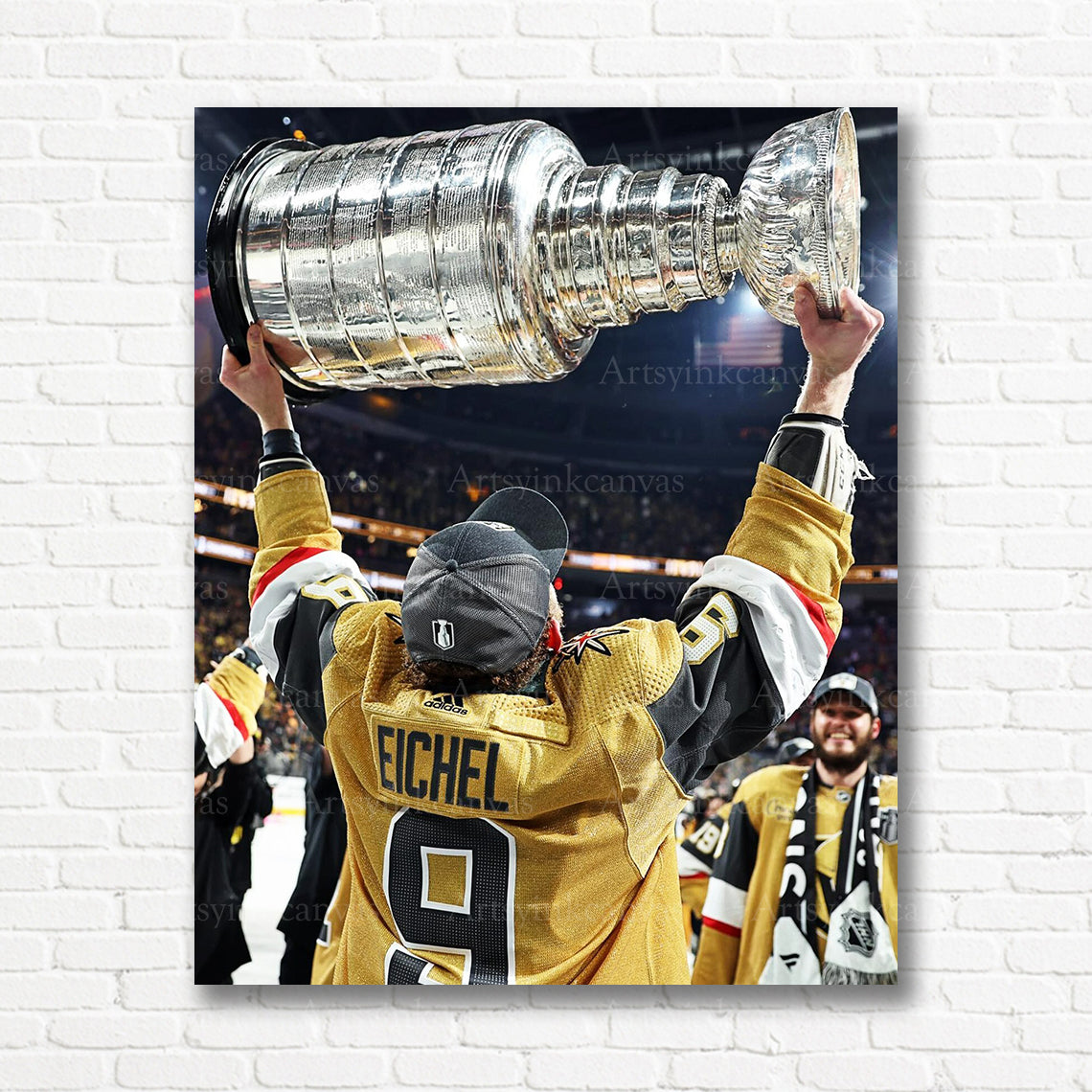 Jack Eichel Vegas Golden Knights Stanley Cup canvas print