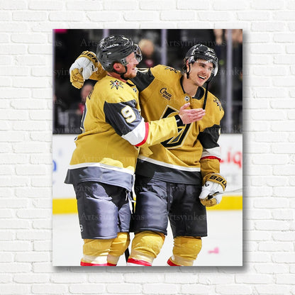 Vegas Golden Knights goal celebration canvas print