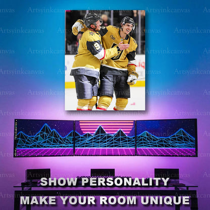 Jack Eichel Brett Howden hockey artwork