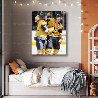 Premium Jack Eichel Brett Howden canvas print