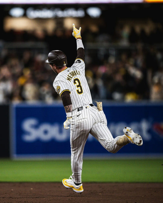 Jackson Merrill running the bases canvas wall art
