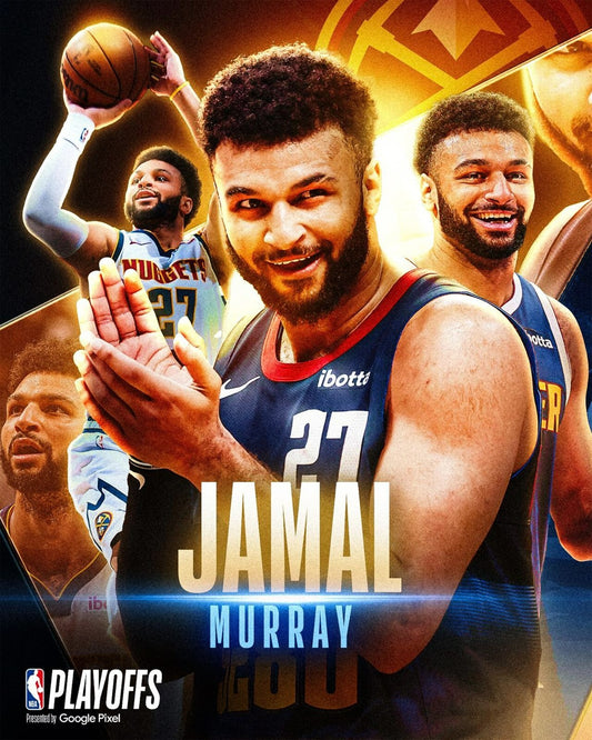 Jamal Murray 2024 NBA Playoffs collage canvas wall art