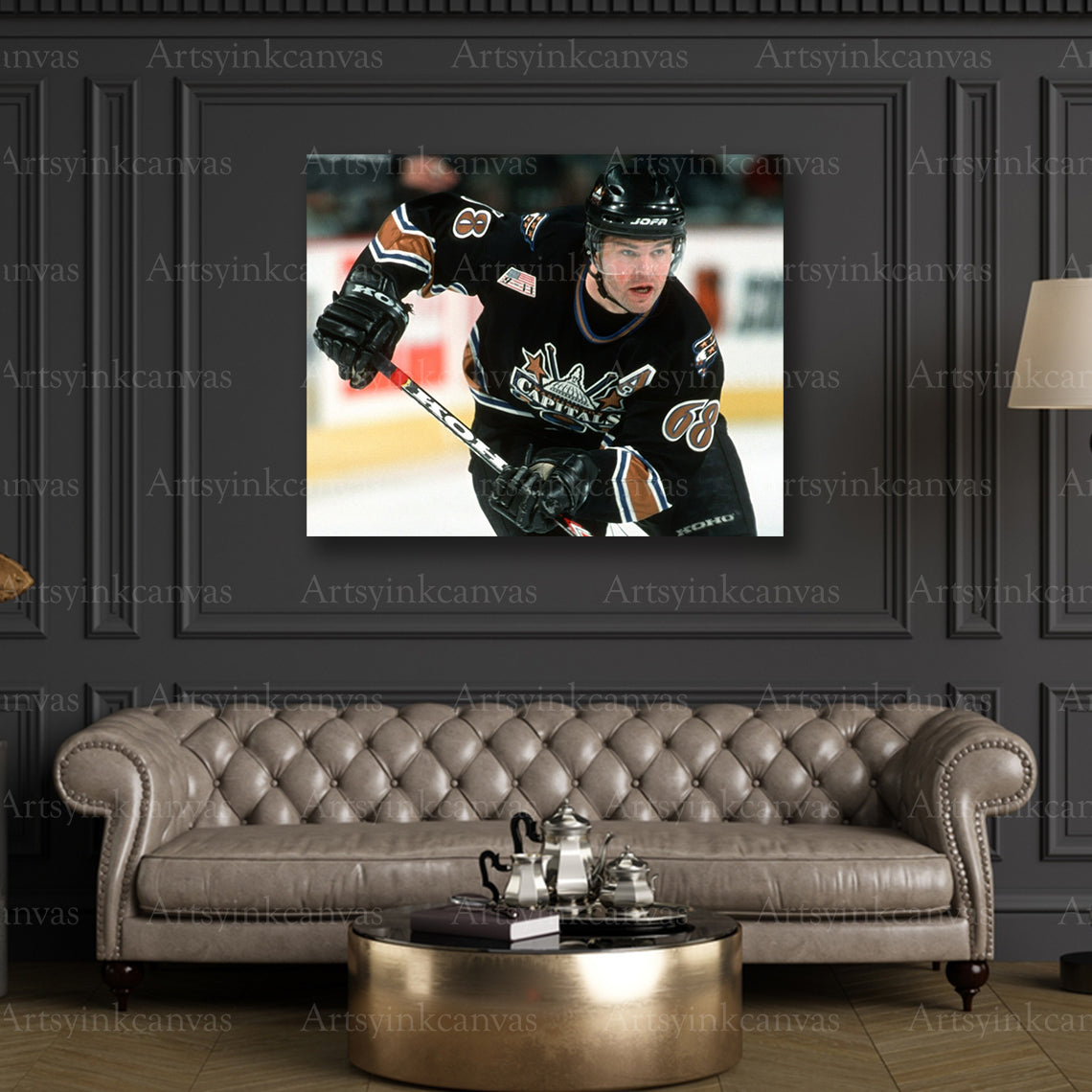 NHL legend Jaromir Jagr canvas print