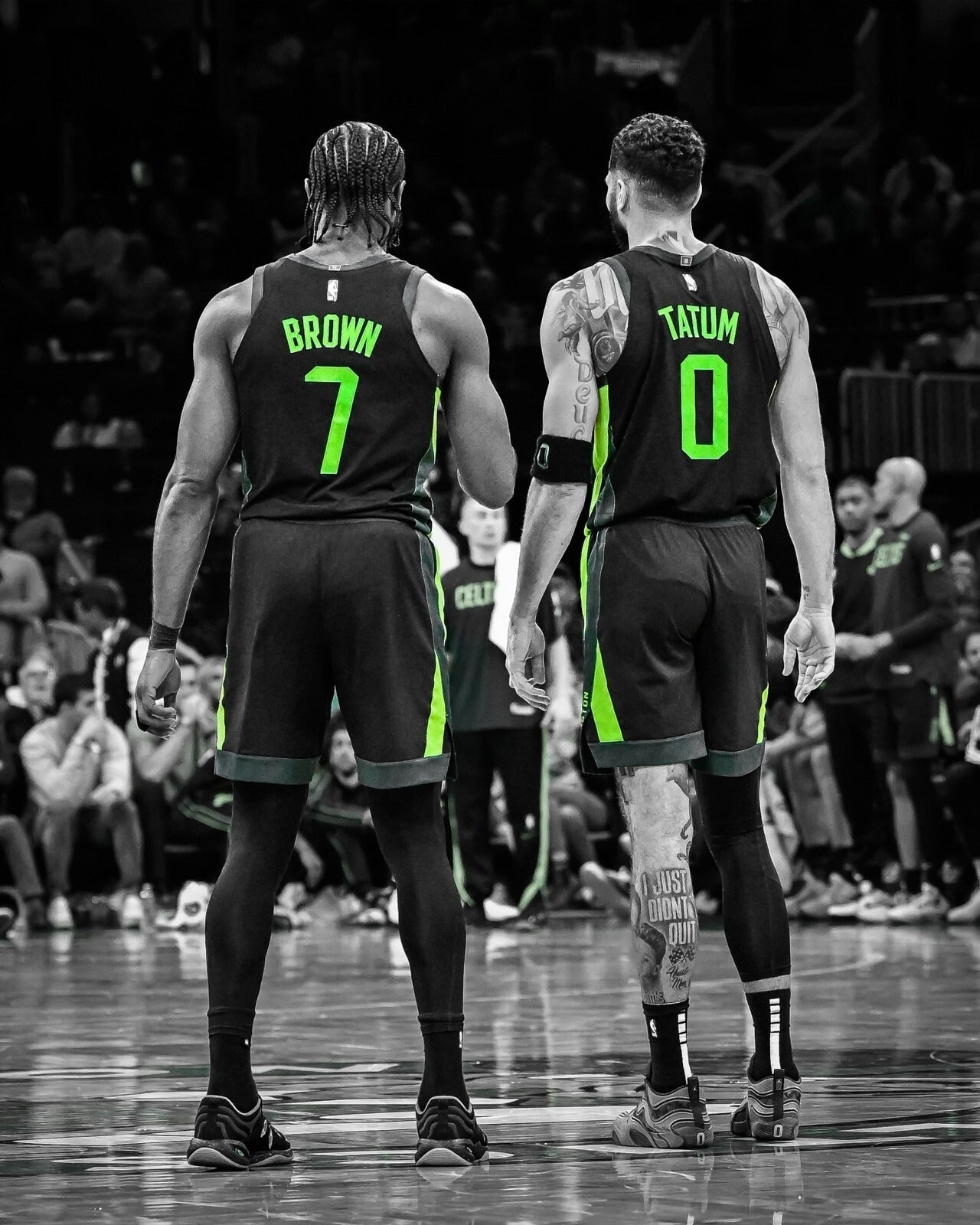 Jaylen Brown and Jayson Tatum Boston Celtics canvas wall art