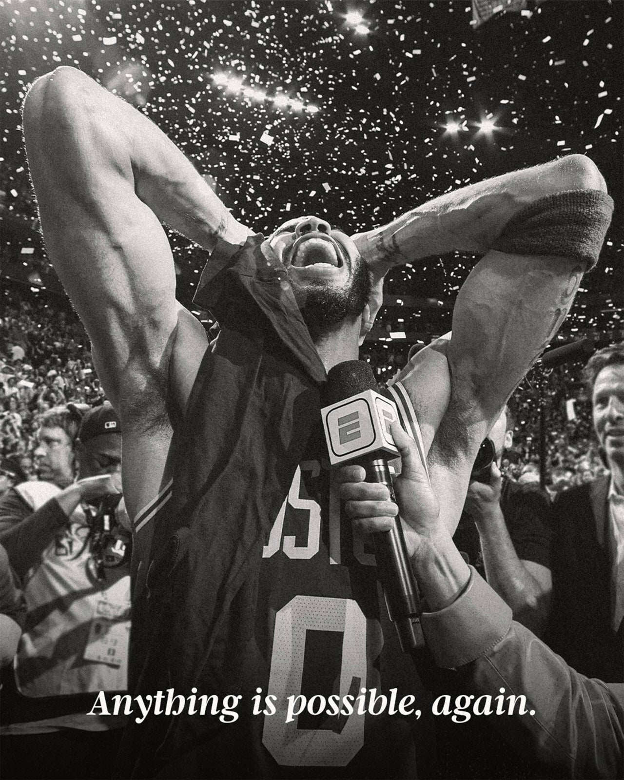 Jayson Tatum Anything Is Possible Boston Celtics canvas wall art