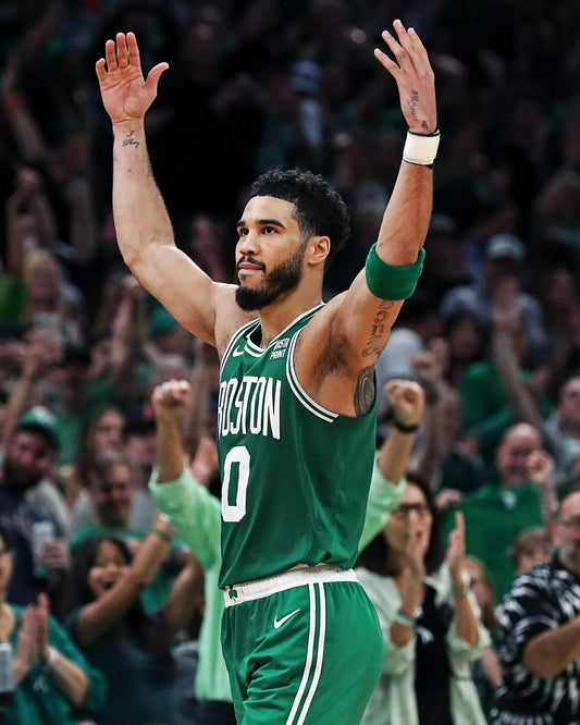 Jayson Tatum signature action Boston Celtics canvas wall art