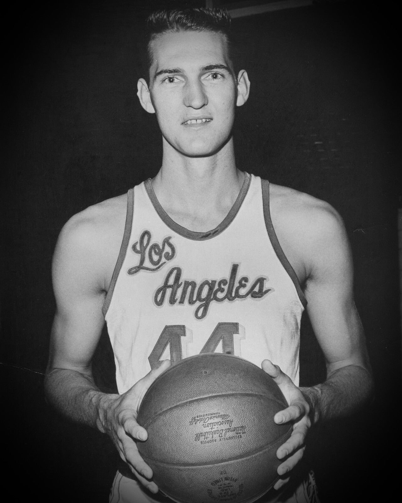 Jerry West black and white canvas wall art