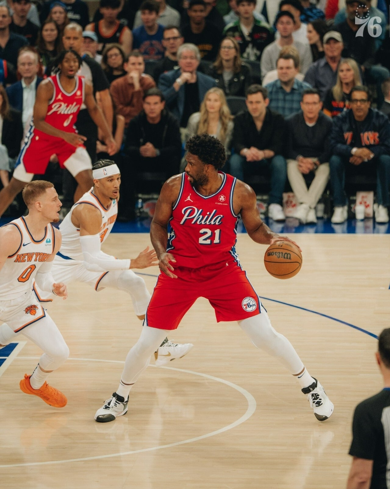 Joel Embiid playoff basketball canvas print