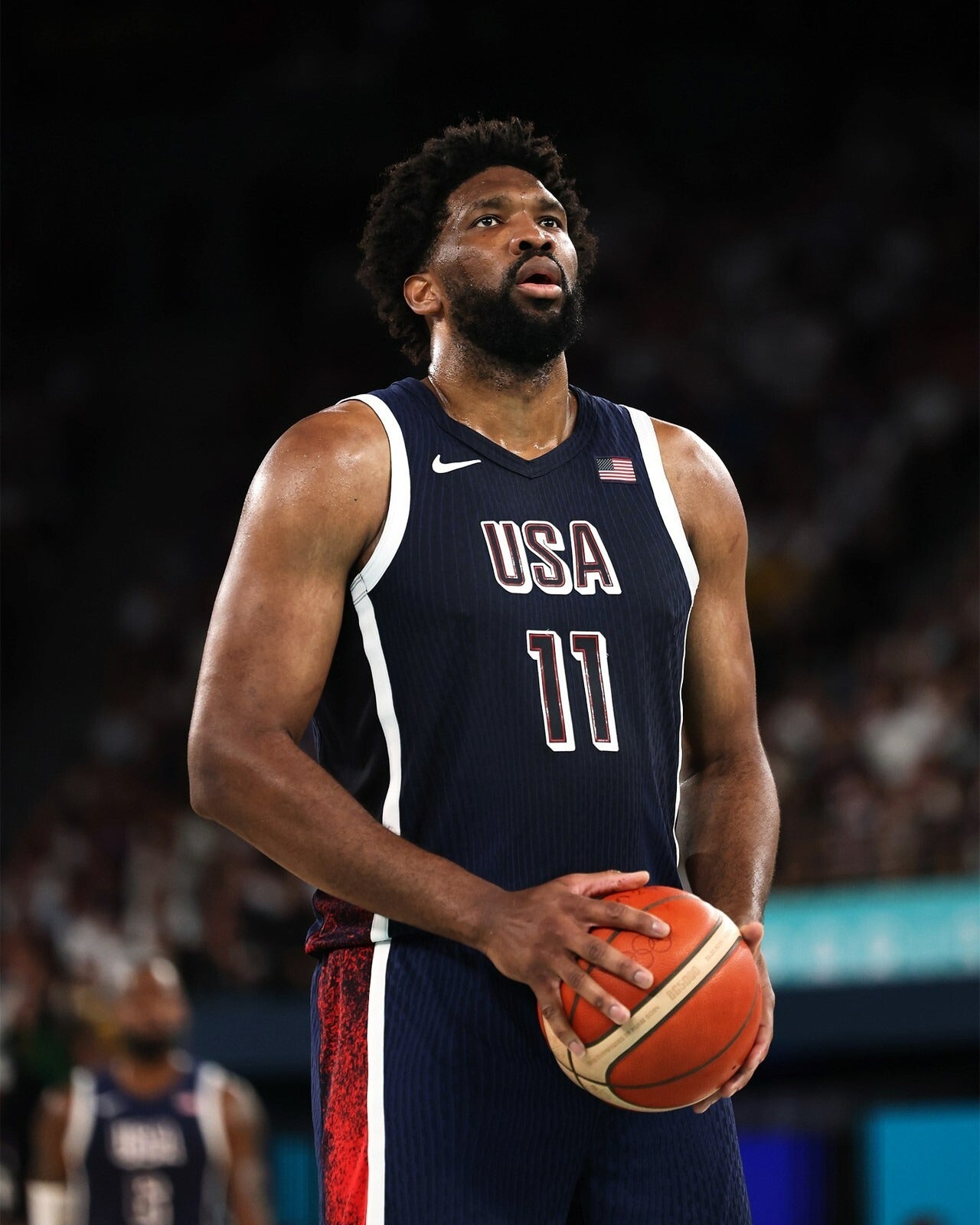 Joel Embiid Paris 2024 Olympics Team USA canvas wall art