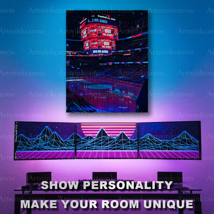 John Carlson milestone stadium artwork