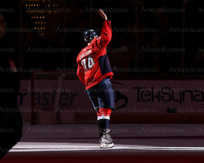 John Carlson Postgame Crowd Salute canvas wall art