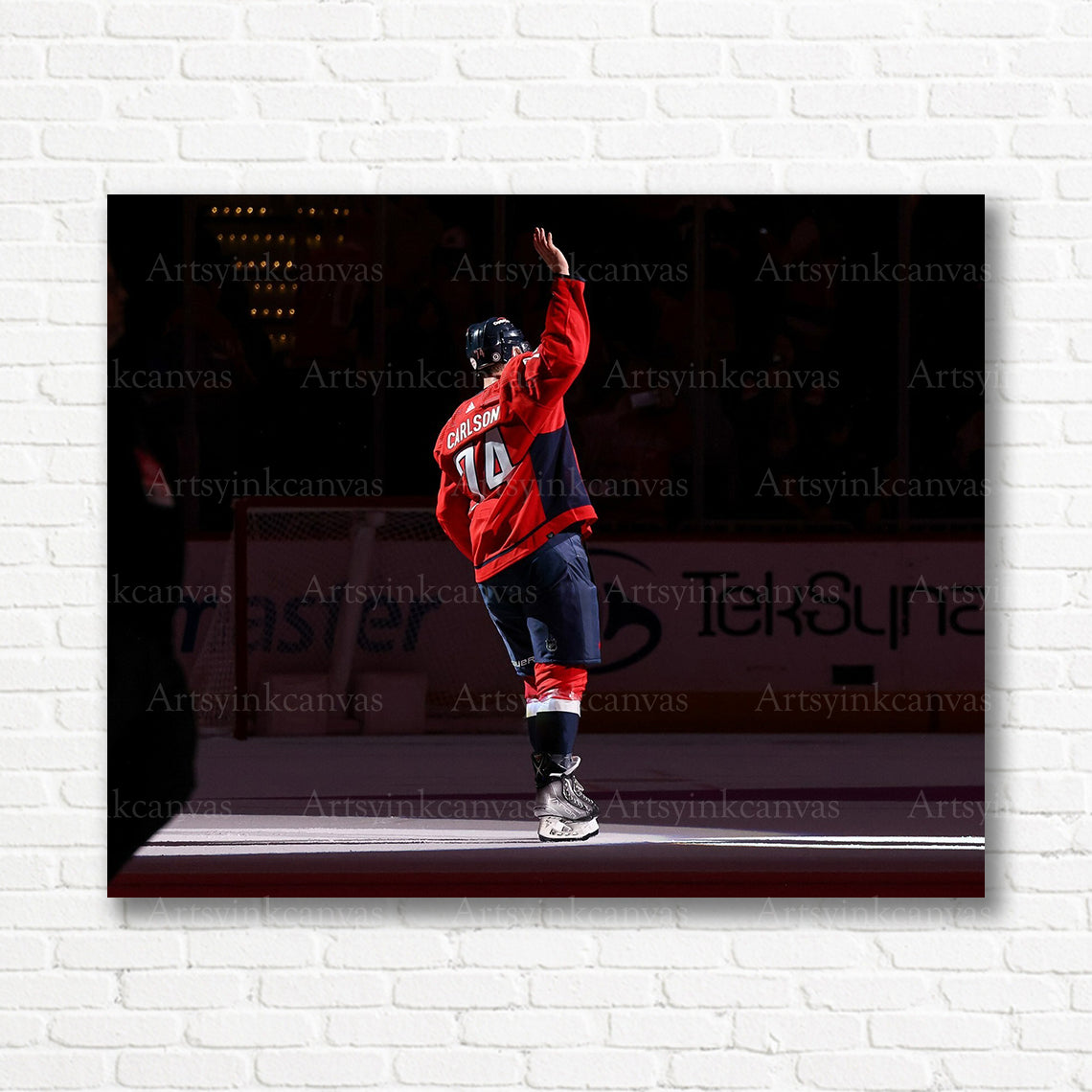 John Carlson Washington Capitals crowd salute canvas print