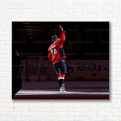 John Carlson Washington Capitals crowd salute canvas print