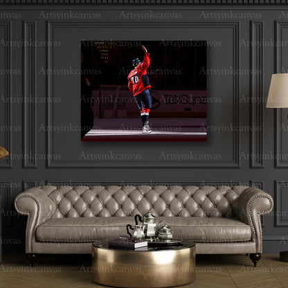 Premium John Carlson crowd salute canvas print
