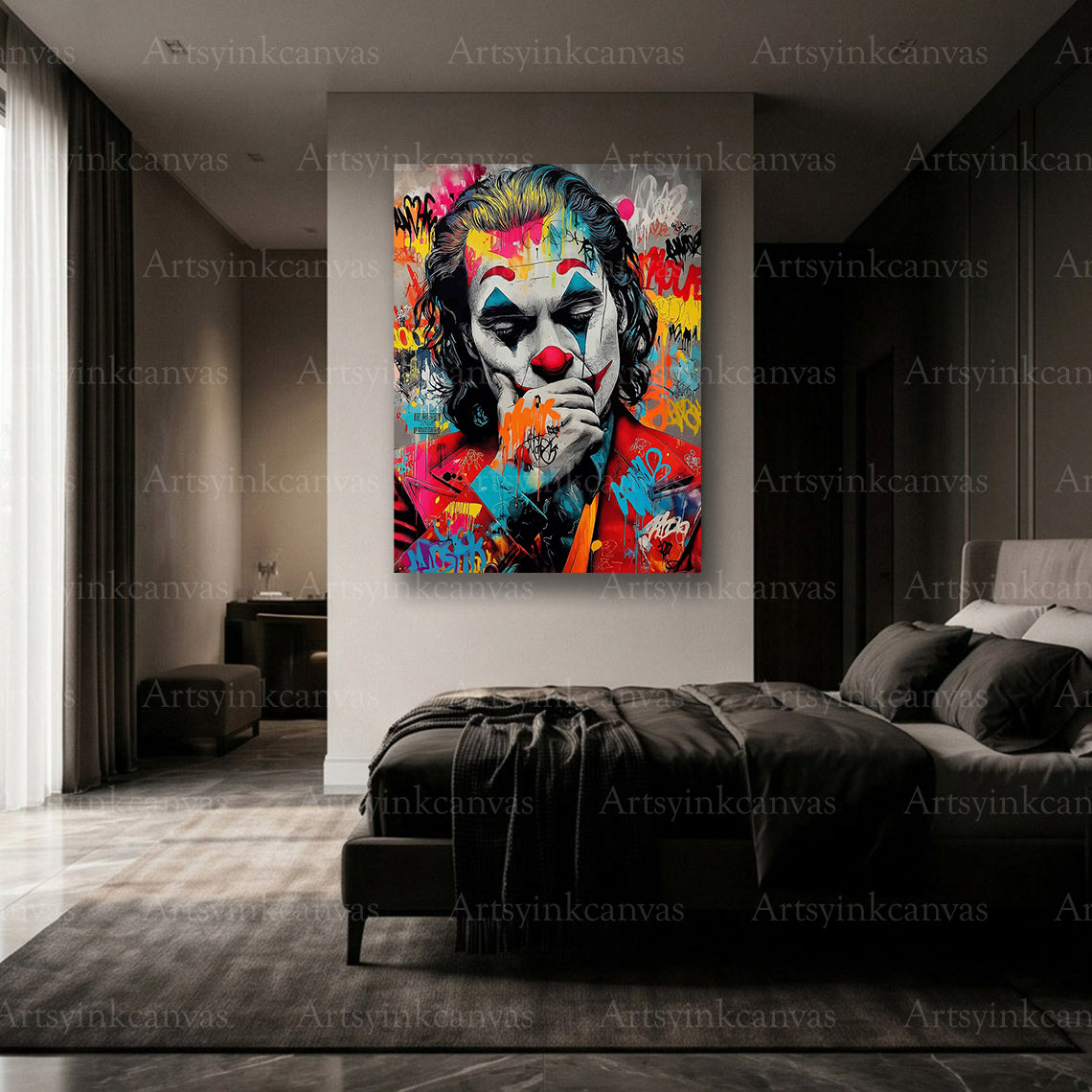 Premium Joker canvas wall art made in USA