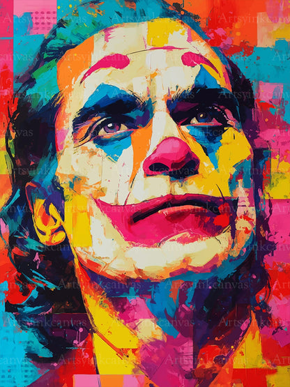 Joker The Mask of Modernity graffiti canvas wall art