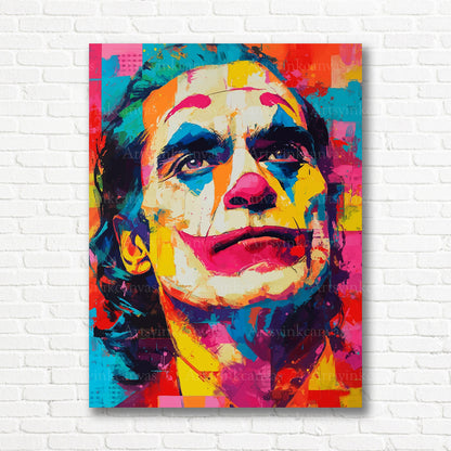 Joker modern graffiti canvas print