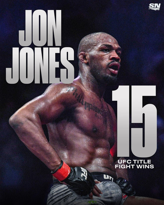 Jon Jones legacy 15 canvas wall art UFC champion