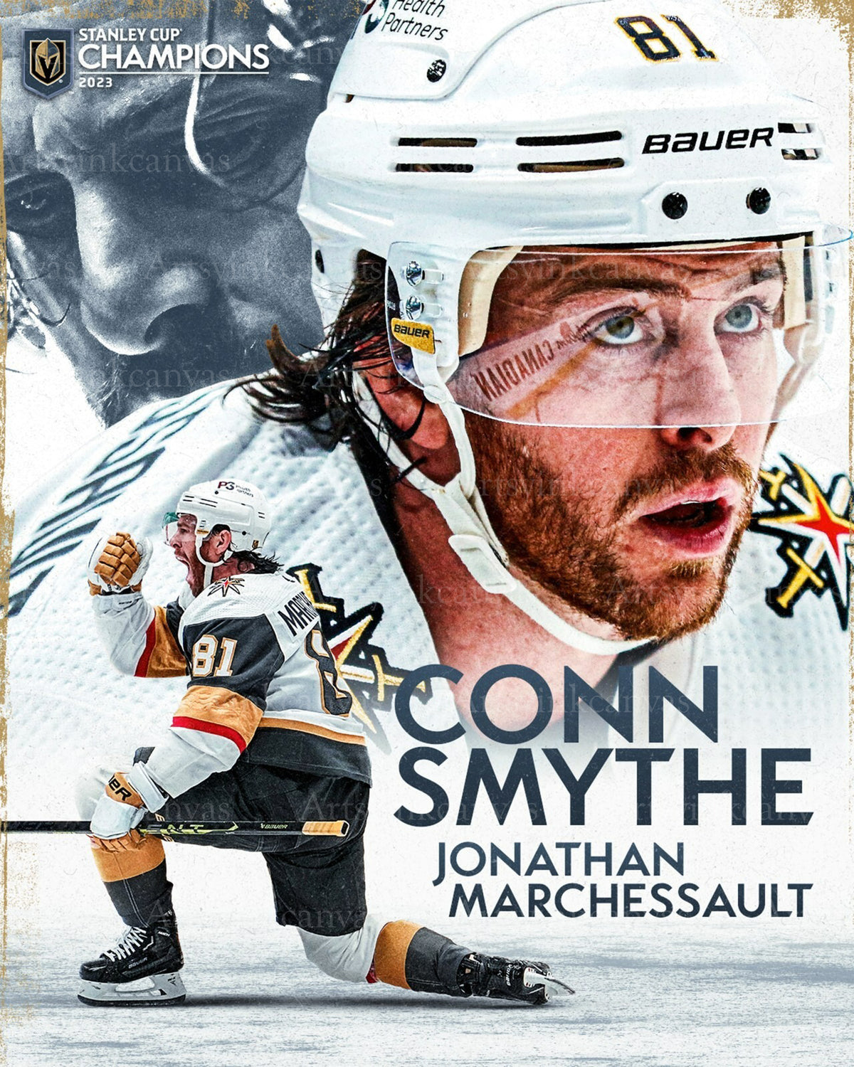 Jonathan Marchessault 2023 Conn Smythe canvas wall art