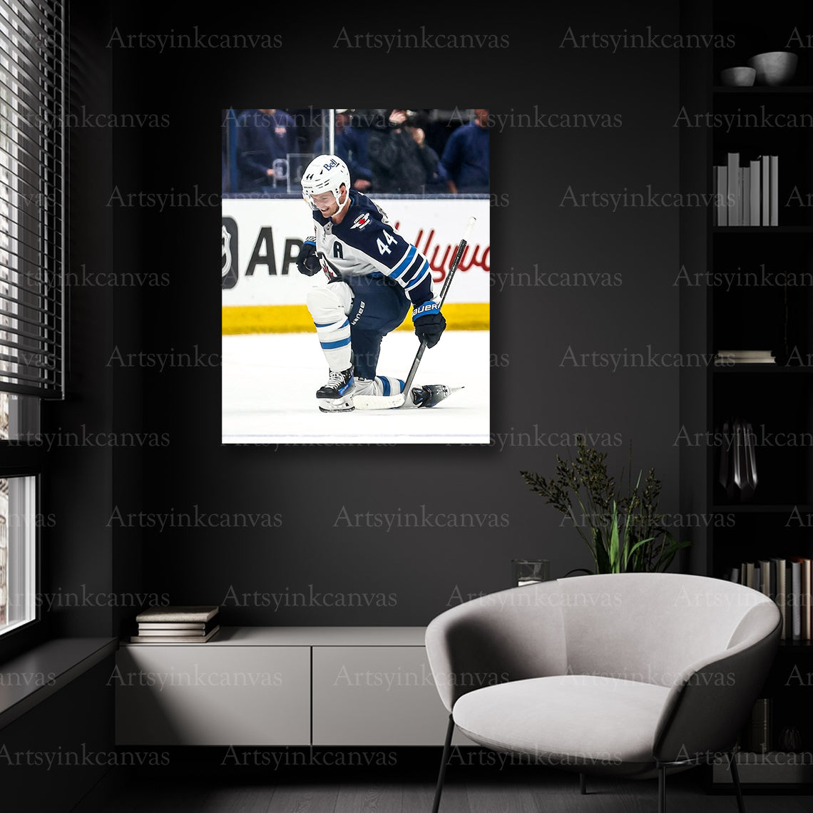 Josh Morrissey NHL action wall decor