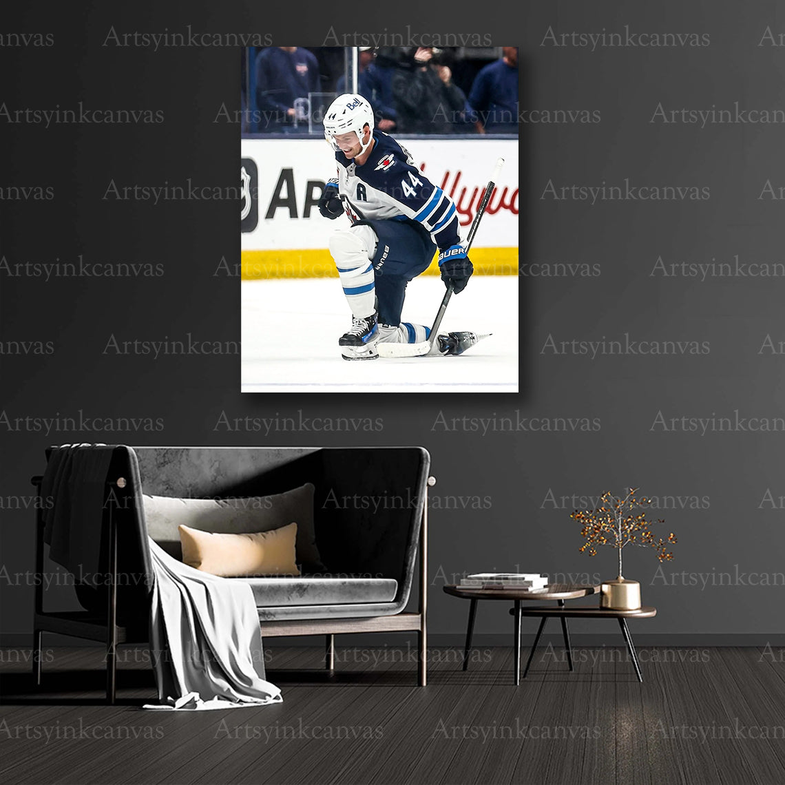 Winnipeg Jets hockey collector canvas art